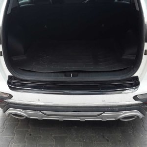 Kia Sportage Bumper Sill Cover - Rear - Omac - Acrylic - Gloss Black - '17-'19 Kia Sportage Bumper Sill Cover - Rear - Omac - Acrylic - Gloss Black - '17-'19